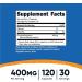 Nutricost Phosphatidylserine 400mg - 120 Capsules (Soy Free) | Non-GMO, Gluten Free, Vegetarian Friendly | 60 Servings - Buy Online on GoSupps.com