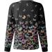 Tunic Ladies Casual Top - Elegant Black Long Sleeve Pullover Sweater Blouse for Women | Oversized Casual T-Shirt - Buy Online on GoSupps.com