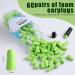 Aiqinu Earplugs for Sleeping - 60 Pairs Super Soft Foam Noise Protection (38 dB SNR) Ideal for Snoring Learning Traveling & Concerts - Green - Buy Online on GoSupps.com