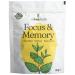 Ulteamate Focus and Memory Tea Nootropic Brain Booster concentration brain energy coffee alternative without caffeine with ginkgo biloba Ashwagandha Gotu Kola rosemary and sea
