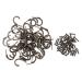 PRETYZOOM 50pcs Hook up Retro Keychain Coat Hooks Wall Hooks for Coats Hanging Hooks Furniture Wall Hanging 2.2X1.7cm Assorted Color