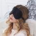 Silk Sleep Mask: Lightweight, Breathable & 100% Opaque Blindfold - Adjustable Strap for Women, Men & Children - Black - Buy Online on GoSupps.com