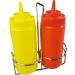Ketchup and Mustard Squeeze Bottle Set with Caddy 16oz - Buy Online on GoSupps.com