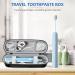 Yolonce Electric Toothbrush Travel Case - Portable Hard Shell Holder with Accessories - Black Striped Travel Etui - Buy Online on GoSupps.com