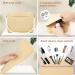 Drawzone Silicone Makeup Bag with Travel Brush Holder | Trendy Cosmetic Bag for Women | Portable Toiletry Bag in Khaki - Buy Online on GoSupps.com