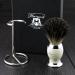 Premium Badger Hair Shaving Brush for Men - Ivory & Metal Base Stainless Steel Chrome Finish | International Shipping - Buy Online on GoSupps.com