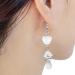Shop Feylie Dangle Earrings - Clear Glaze Flower Heart Water Drops Jewelry for Women & Girls - Buy Online on GoSupps.com