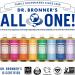 Dr. Bronner's Almond Pure-Castile Liquid Soap - 18-in-1 Organic Formula for Face, Body, Hair & Home - 946ml - Buy Online on GoSupps.com