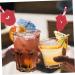 Abaodam Red Paper Straws 40 pcs Decoration Beverage Recreational Festival Prop Drinkware Party Valentine Decorative Straws - Buy Online on GoSupps.com