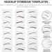 IMIKEYA Lot de 6 Pochoirs Sourcils Jetables en Papier Mod les Vari s Autocollants de Maquillage pour Sourcils Femmes Outil Pratique pour Maquillage Pr cis - Buy Online on GoSupps.com