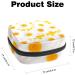 Womens Bonds Still Pad Holder - Portable Period Kit with Daisy Flower Design | Yellow Background | Stylish Feminine Product Bag for Girls - Buy Online on GoSupps.com