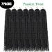 Passion Twist Hair Extensions - 7 Packs of 24-Inch Crochet Hair for Long Bohemian Styles - 1B Color - Yddm Authentic - Buy Online on GoSupps.com