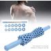 Blue Massage Roller Stick - Deep Tissue Muscle Relief Device for Sore Muscles | Ideal for Gym & Home Exercise - Buy Online on GoSupps.com