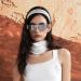 RDNKVB Satin Hairband Rigid and Flexible Hair Hoop Thin with Width 3 cm (Blue) - Buy Online on GoSupps.com