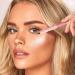 Brow Pencil | 2 Fork Tip Liquid Brow Pen Sweatproof - Realistic Make up Pen Eye-Catching Eye Makeup for Women Teens Party Hersil 01# - Buy Online on GoSupps.com