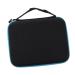 Coheali storage box for oil bottles carrier bag for bottles with essential oils Bottle wearers for essential oils nail polish organizer travel nail polyester essential oil 21.5x17cm blue