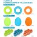 JISSTA 10-Pack Hand Trainer - Egg-Shaped Finger Resistance Bands for Strength & Rehabilitation - Buy Online on GoSupps.com