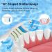 Toothbrush Heads for Bitvae D2 Electric Toothbrush - Soft Bristles 10 Pack Replacement Heads in Black - International Shipping Available - Buy Online on GoSupps.com