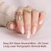 Polychrome Air Press On Nails Set - 30pcs Pink Glazed Almond Reusable Fake Nails with Glue & Tabs for Parties Events & Dating - Buy Online on GoSupps.com