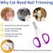 Professional Pet Nail Clippers for Cats and Small Dogs - Purple - Buy Online on GoSupps.com