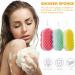 Supvox Bath Sponge Stool - 3 Pack Massager & Scrubber Pad for Peeling Skin | Yellow Red Blue | Perfect for Men & Women - Buy Online on GoSupps.com
