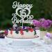 Happy 15th Birthday Cake Topper 15th Cake Topper Happy 15th Birthday Decorations for Boys/Girls Happy Bithday Party Decorations Silver Glitter - Buy Online on GoSupps.com