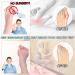 Homiguar Toe Separator & Bunion Corrector for Men & Women - Foot Arch Support & Pain Relief - Blue (1 Pair) - Buy Online on GoSupps.com
