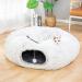 LUCKITTY Warm Plush Cat Dog Tunnel Bed with Washable Cushion-Big Tube Playground Toys 3 FT Diameter Longer Crinkle Collapsible 3 Way  for Indoor Cat Kitty Kitten Puppy Rabbit Ferret - Buy Online on GoSupps.com