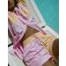 SAFRISIOR Women's 2 Piece Casual Tracksuit Set - Striped Long Sleeve Shirt & High Waisted Mini Shorts, Pink&Yellow, Medium - Buy Online on GoSupps.com