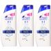 Head & Shoulders Classic Clean 2 in 1 Anti-Dandruff Shampoo Shampoo & Conditioner 3 x 540ml for oily hair paraben free up to 72 hours protection - Buy Online on GoSupps.com