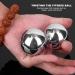 2-Piece 50mm Solid 304 Stainless Steel Hand Balls for Rehabilitation & Fitness - Massager for Effective Exercise - Buy Online on GoSupps.com