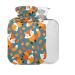 Foxes Nuts Hot Water Bottle without BAP with Cover 2 l Large Hot Water Bag for Pain Relief from Cramps