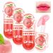 PASNOWFU 3Pcs Hydrating Lip Oil  Color Change Lip Gloss  Moisturizing Tinted Lip oil  Temperature PH Magic Lipstick Lip Glow Oil  Long Lasting Lip Tint Stain for Dry Lip  Lip Care Gift for Women Girls Peach