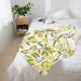 HAHAFU Fresh Tropical Lemons Throw Blanket | Warm Absorbent Picnic Blanket for Bed & Couch - Perfect for All Seasons - Buy Online on GoSupps.com