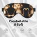 Cute Monkey Print Unisex Eye Mask | Soft Travel Sleep Shade for Yoga & Work - Buy Online on GoSupps.com