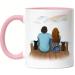 Personalized Kiddle Design Pink Dog Owner Cup | Perfect Gift for Dog Lover Couples Dog Moms & Dads - Buy Online on GoSupps.com