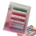 Sghtil Nail polish book | Gel acrylic nail polish organizer | Binder-style storage organizer for women beginners to display samples in the studio or