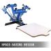 VEVOR Screen Printing Machine 4 Color 1 Station Screen Printing Press 21.7X 17.7 Inch Silk Screen Printing for T-Shirt DIY Printing Removable Pallet - Buy Online on GoSupps.com