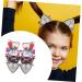 FAVOMOTO 4 Pairs Animal Ear Hair Barrette Hair Accessories for Hair Barrette Hair Barrette Cat Ears Hairpins Barrette Sequin Hair Clips Cute Cloth - Buy Online on GoSupps.com