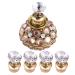 Samfox Nail Tip Stand Magnetic Nail Tip Practice Stand Base Nail Art Display Manicure Tools(Gold)