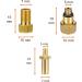 Buy Manovella 8x Valve Adapter for AV/DV SV/AV Ball Needle & More - Universal Compatibility for Air Mattresses | International Shipping - Buy Online on GoSupps.com
