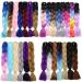 24" Hair Braid Braiding Hair Extension One Piece 100g Synthetic Heat-Resistant Crochet - Silver Grey - Buy Online on GoSupps.com