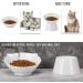 Elevated Tilted Cat Bowls - Set of 15 | Raised Anti-Vomiting Dishes for Cats | White Cat Feeding Station with Spine Protection - Buy Online on GoSupps.com