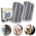 Kingtree Cat Self Groomer 2 Pack Wall Corner Brushes, Soft Cat Corner Scratcher Self Grooming Massage Combs for Long Short Fur Cats Kitten, Pet Corner Groomers Massager Brush for Indoor Cats Puppy Gray