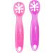 ChooMee Baby Spoons FlexiDip | BPA Free Silicone | Pediatrician Approved | Baby Led Weaning Utensil | 2 CT Pink Purple - Buy Online on GoSupps.com