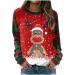 Funny Women s Christmas Sweatshirt - Elegant Oversized Ugly Sweater for Winter - Red XL | Holiday Apparel - Buy Online on GoSupps.com