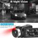 4K 56MP Video Camera Camcorder with IR Night Vision, 16X Digital Zoom, Microphone, Remote Control - Black - Buy Online on GoSupps.com