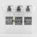 Segbeauty Soap Dispenser Set - 3 Refillable 500ml Shampoo Bottles with Labels for Kitchen & Bathroom - Transparent Design - Buy Online on GoSupps.com