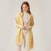 Ladies Cotton Scarf - Elegant Yellow Triangle Wrap | Autumn Winter Hood Scarf - One Size Turban for Women - Buy Online on GoSupps.com