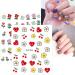 JMEOWIO 12 Sheets Cute Nail Stickers for Kids Nail Art Stickers Decals Self-Adhesive Flower Fruit Nail Supplies Nail Art Design Decoration Accessories - Buy Online on GoSupps.com